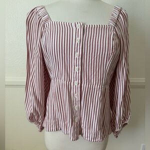 Cabi circus stripe corset top